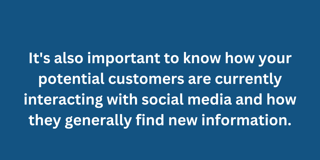 Know how potential customers are interacting with social media