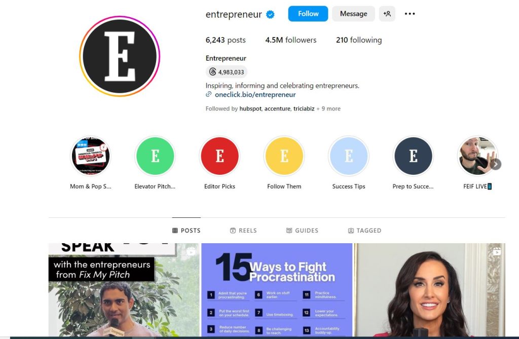 Instagram_entrepreneur.com_profile