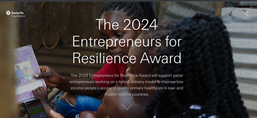 The 2024 entrepreneurs for resilience award 