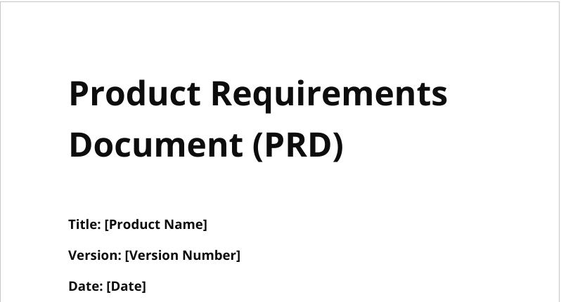PRD Product Requirements Documents